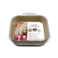 Beper Parchment Paper For Air Fryers, Set of 50, 20x20cm Square Baking