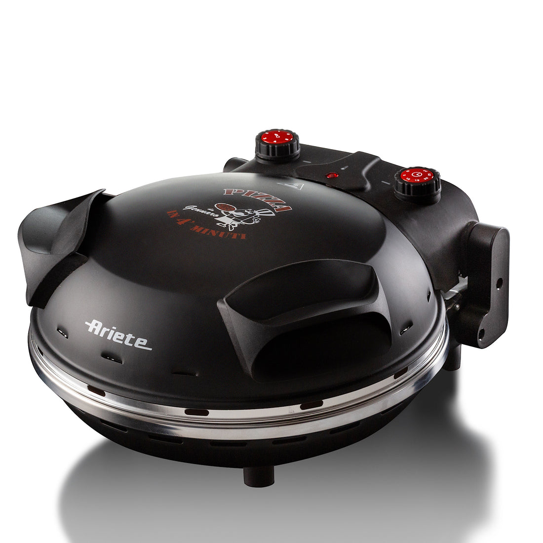 Ariete Pizza Oven 1200W High Heat Refractory Stone Manakish Maker Retro