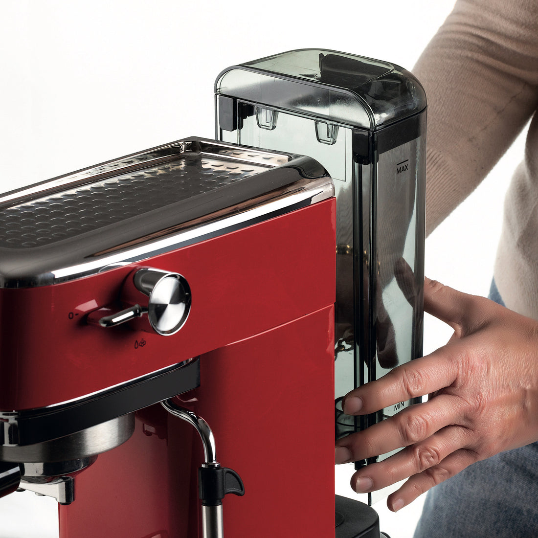 Ariete 1313 Moderna Metal Espresso Maker 1300W 15-Bar Stainless Steel Coffee