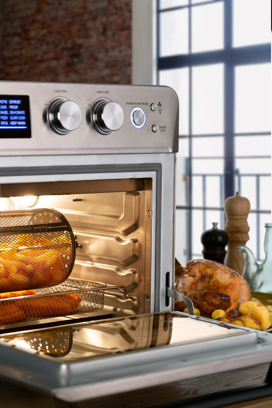Ariete 25L Air Fryer Oven 15 Programs Rotisserie & Dehydrator Stainless