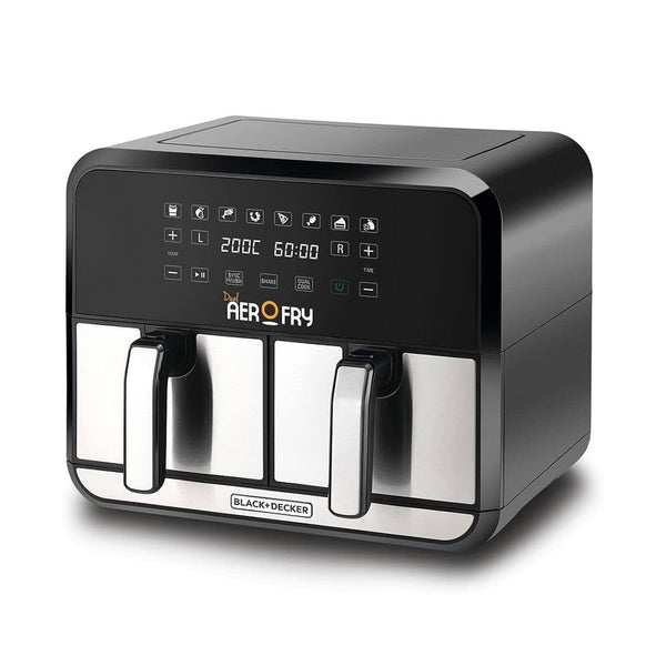 Black+Decker Dual Zone Air Fryer DZAF1700-B5 8L 4L+4L 1700W 6-Preset Functions