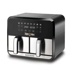 Black+Decker Dual Zone Air Fryer DZAF1700-B5 8L 4L+4L 1700W 6-Preset Functions