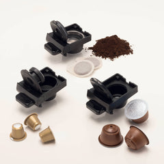 Ariete 3-in-1 Espresso Coffee Machine 19 Bar 1350W Capsule Pod & Powder Compatible