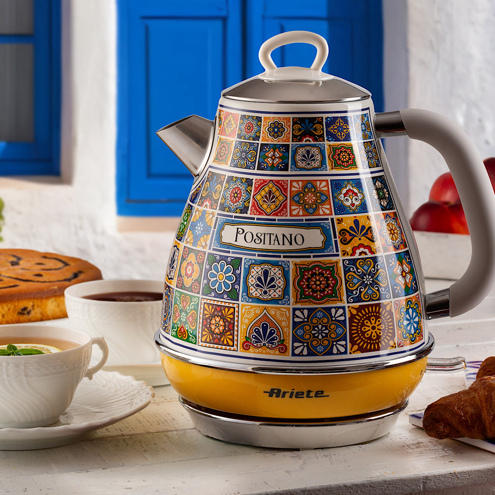 Ariete Positano Kettle 2200W 1.7L Retro Cordless Electric Water Boiler