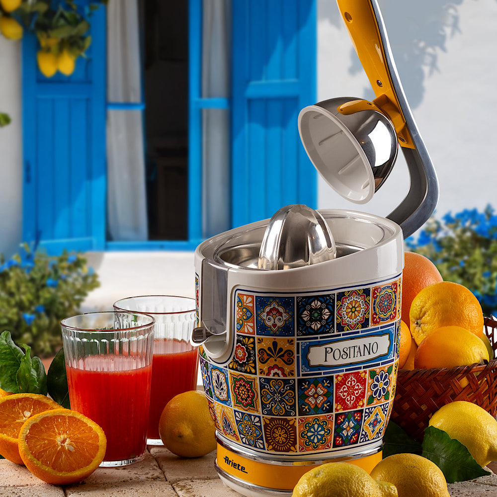 Ariete PRO Citrus Juicer 85W Lever-Press Stainless Steel Cone Positano 413/04