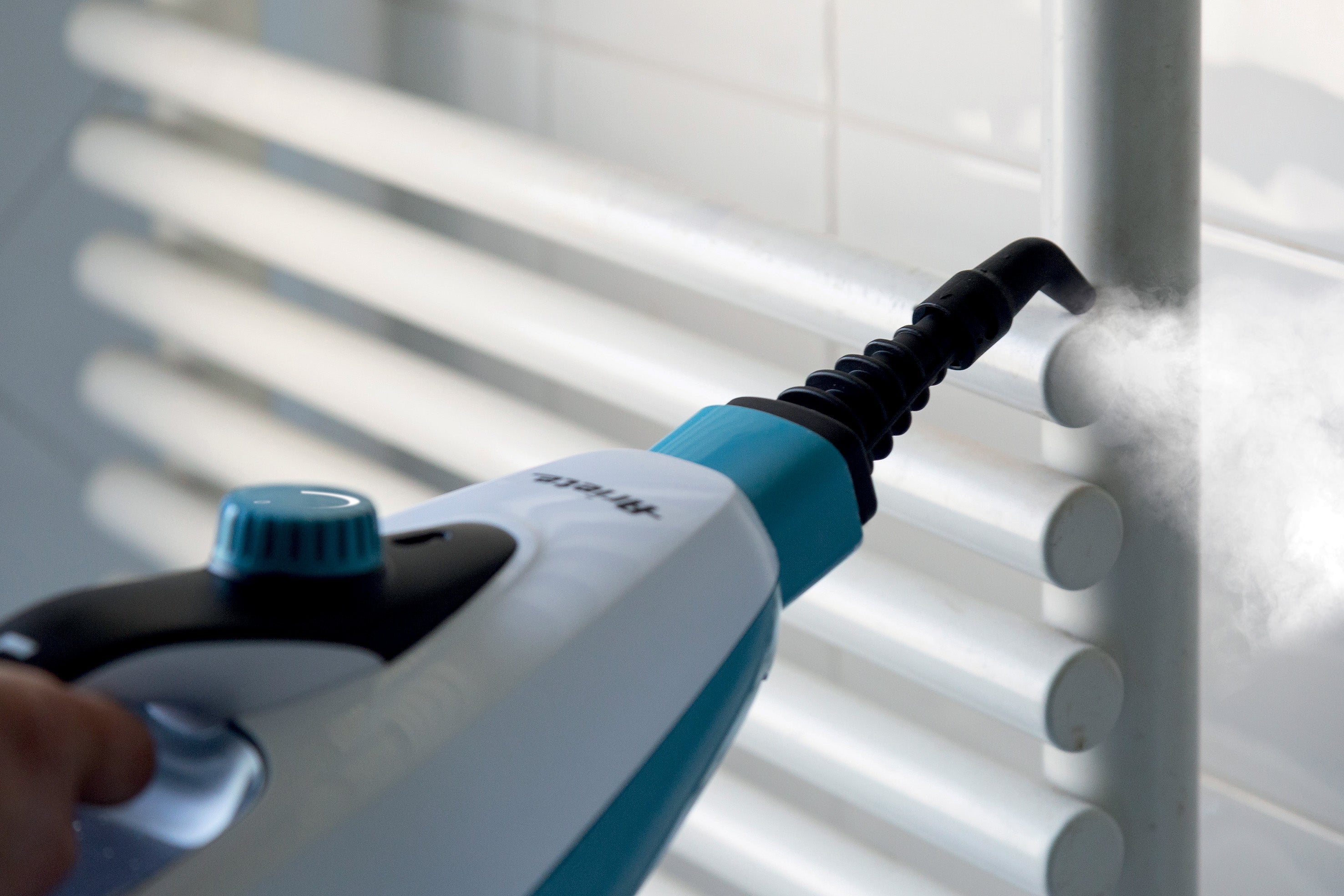 Ariete 10-in-1 Foldable Steam Mop 1500W Multi-Surface Cleaner 4175 Turquoise
