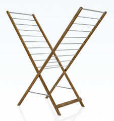 Afer Space XL Foldable Wood Clothes Dryer 160x79cm 12m Drying Capacity Brown
