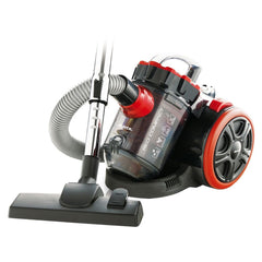Ariete Bagless Vacuum Cleaner 1600W Strong Suction Cyclone Mincer Red & Grey