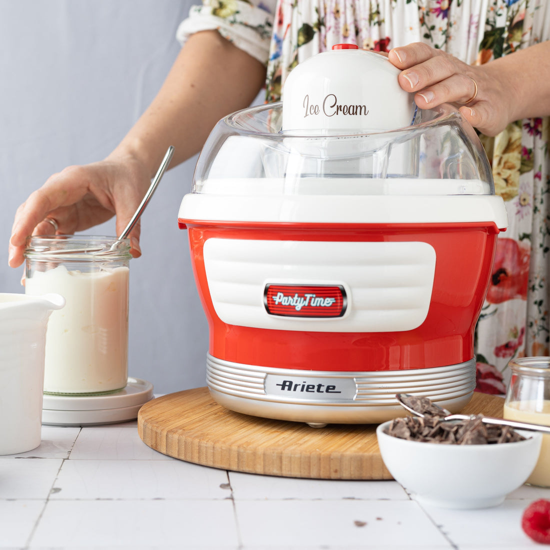 Ariete 643 Ice Cream Maker 12W Home Frozen Yogurt Sorbet Machine