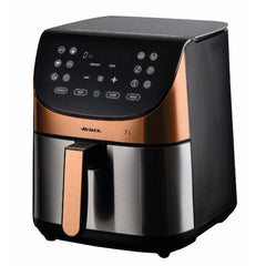 Ariete 7L Digital Air Fryer 1800W Stainless Steel Pink Gold Touchscreen 4628