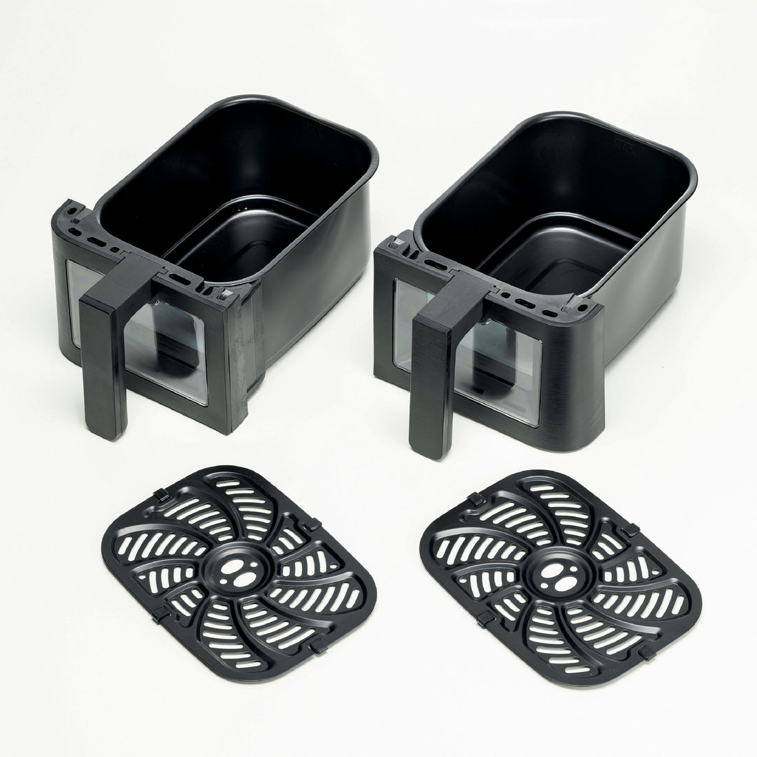 Ariete 9L Dual Air Fryer 2400W Double Basket Viewing Window Black Pink Gold