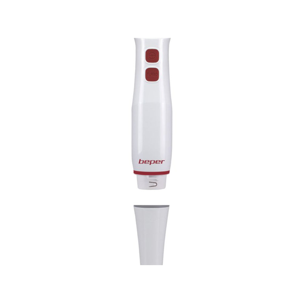 Beper Hand Blender 400W, Stainless Steel, Turbo Function White