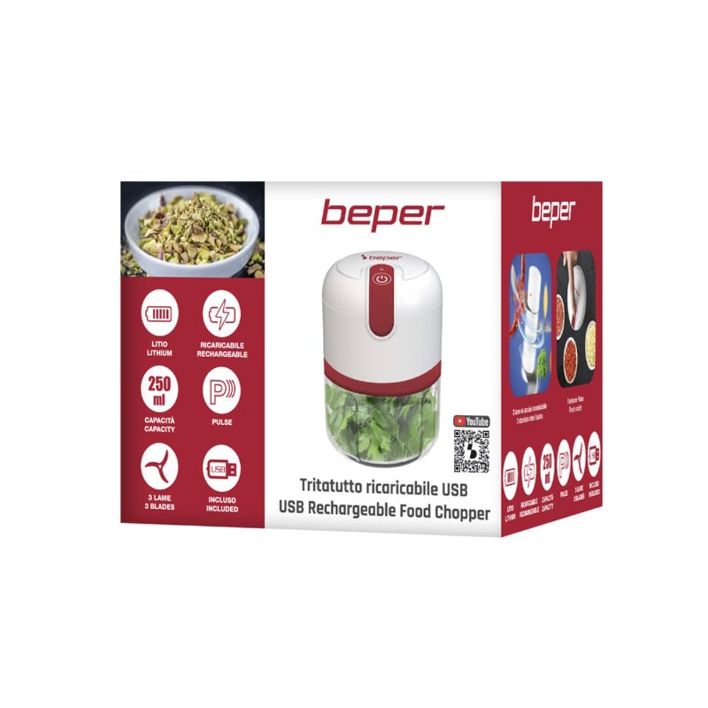 Beper USB Rechargeable Food Chopper