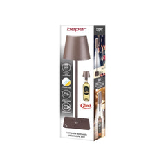 Beper Rechargeable Table Lamp 2 In 1 - Bronze