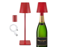 Beper Rechargeable 2IN1 Cristal Table Lamp - Christmas Edition Red