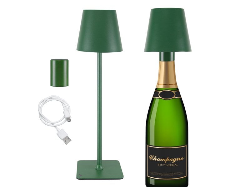 Beper Rechargeable 2IN1 Cristal Table Lamp - Christmas Edition Dark Green