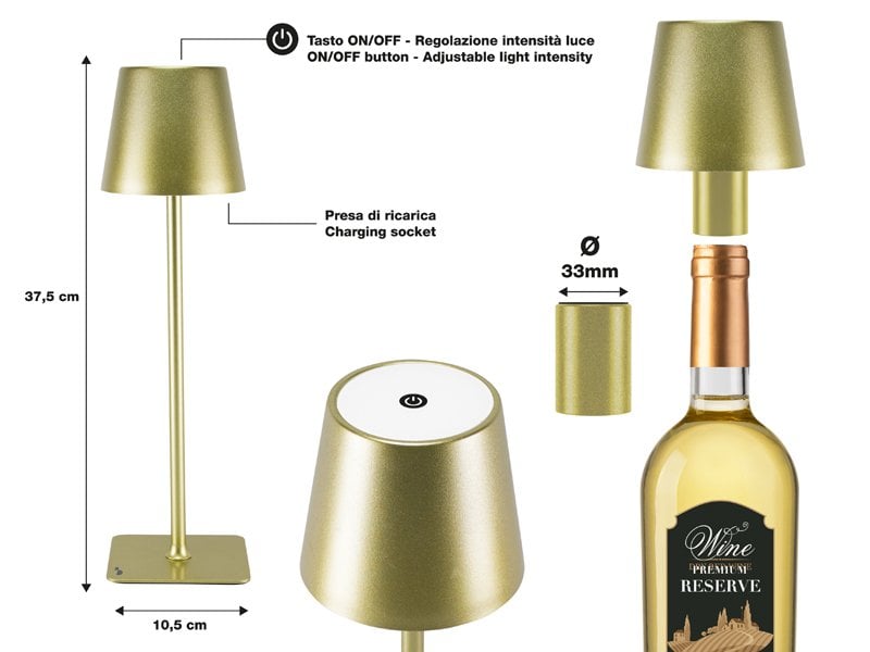 Beper Rechargeable 2IN1 Cristal Table Lamp - Christmas Edition Light