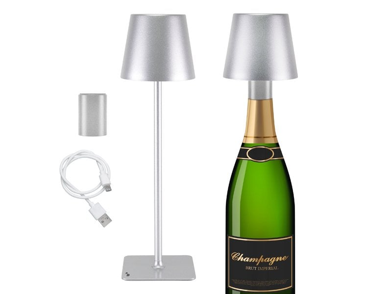 Beper Rechargeable 2IN1 Cristal Table Lamp - Christmas Edition Grey