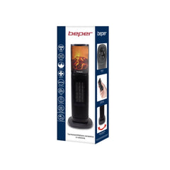 Beper Ptc Tower Fan Heater - Led Flame