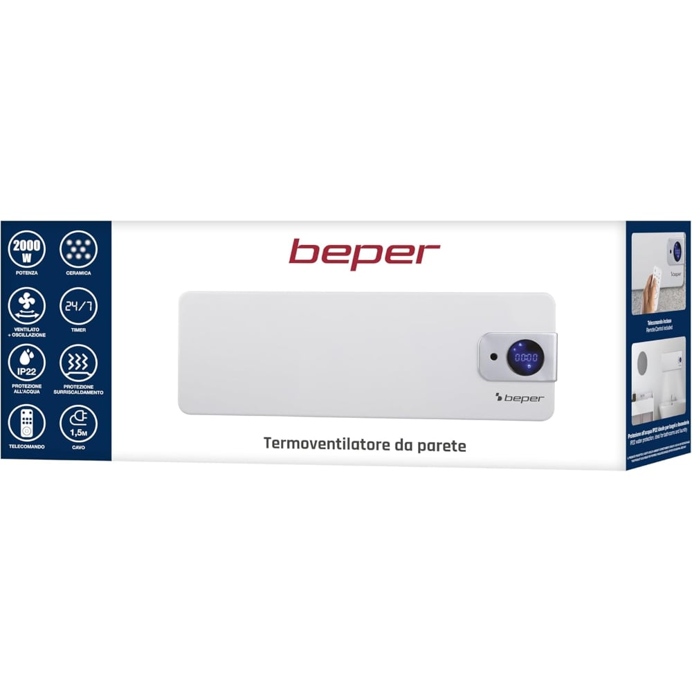 Beper Wall Mounted Fan Heater