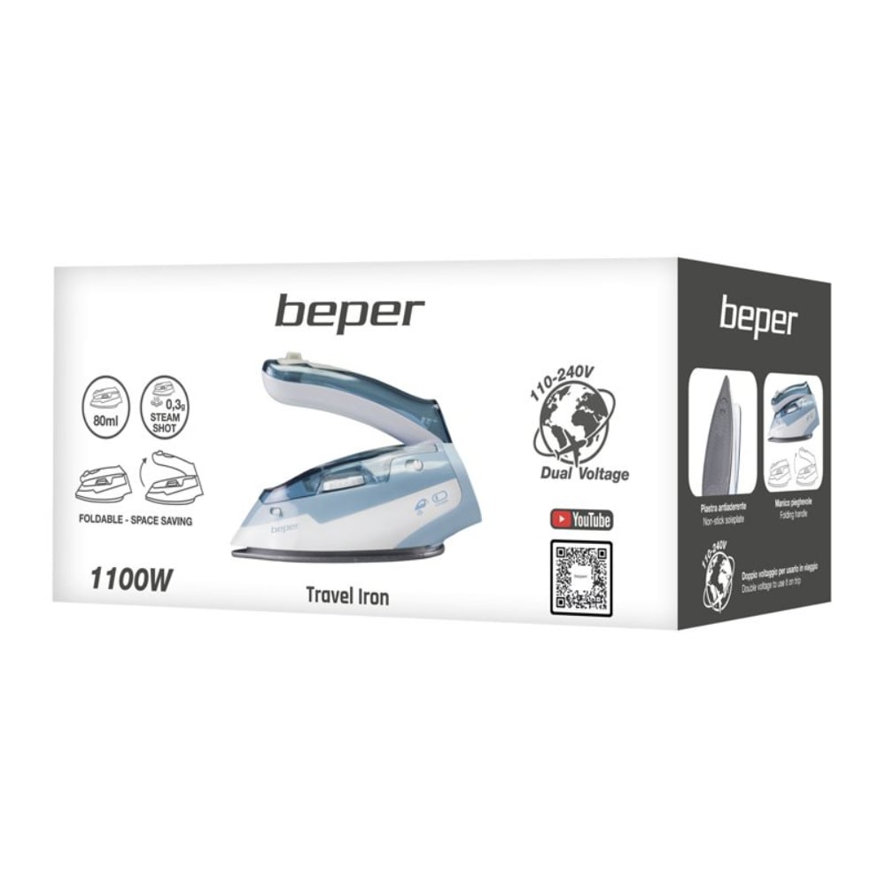 Beper Travel Steam Iron 1100W