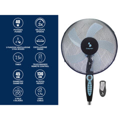 Beper Pedestal Fan With Remote Control