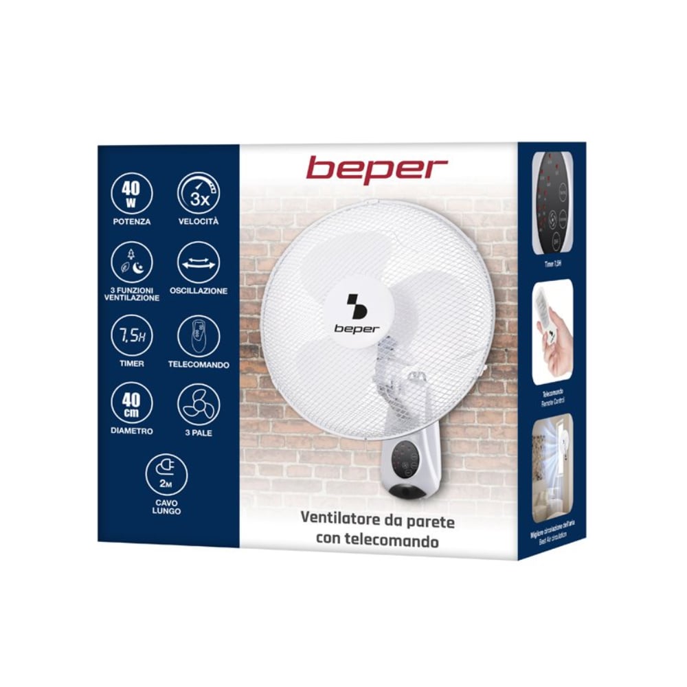 Beper Wall Fan With Remote Control