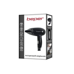Beper Travel Hair Dryer, 1200W, Foldable Hair Dryer, 3 Temperatures, 2