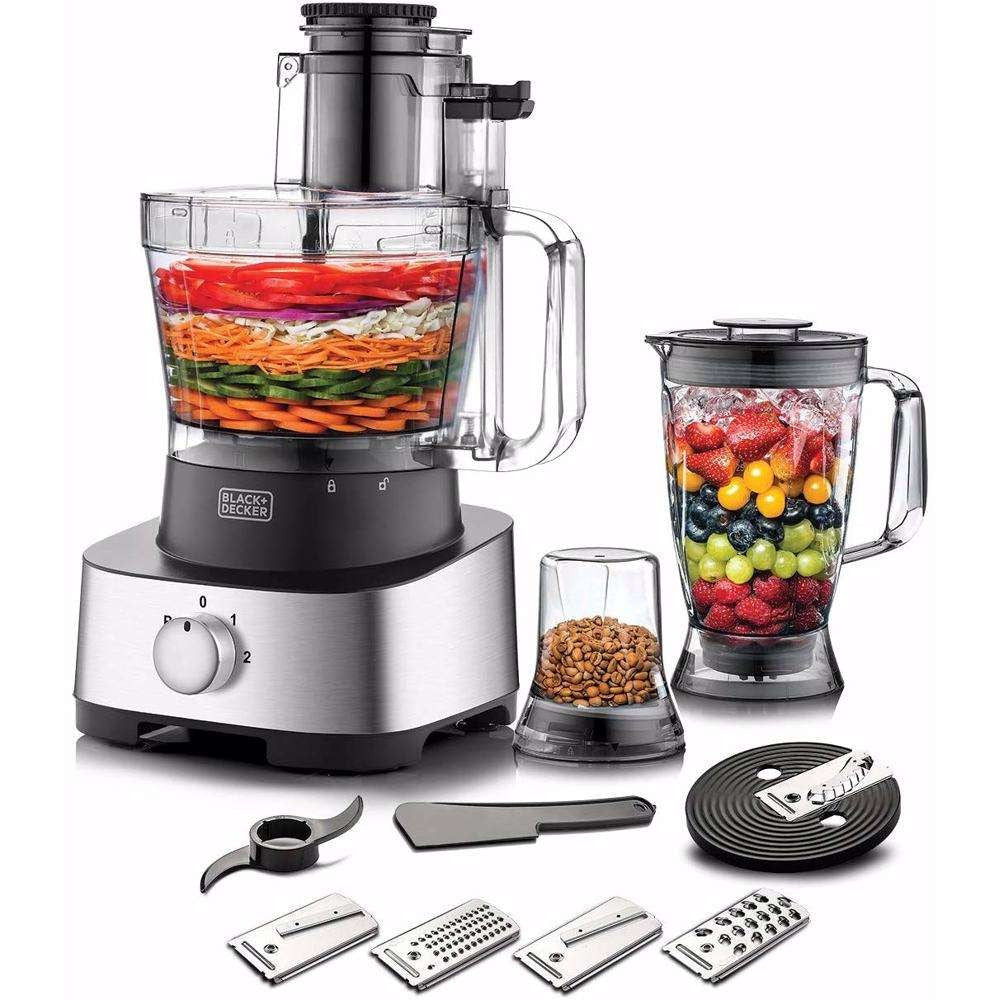 Black & Decker 880W 4 in 1 Electric Food Processor 3.5L Bowl Juicer FX1000
