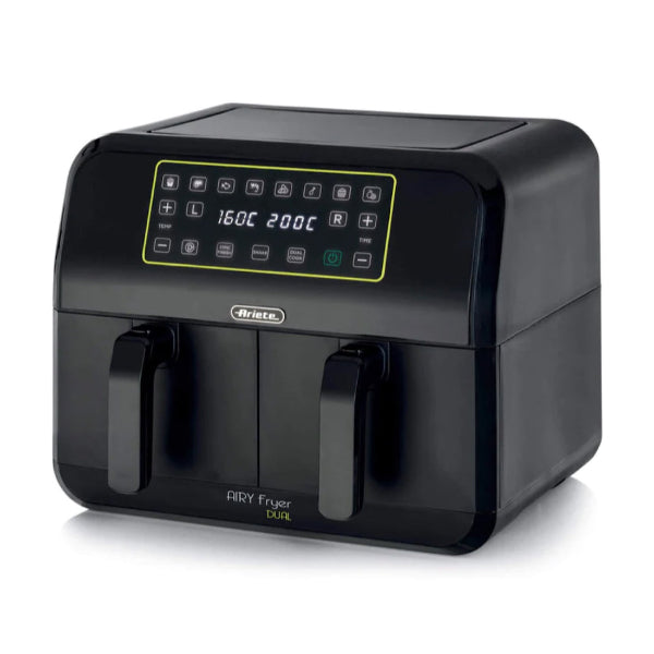 Ariete 8L Dual Basket Air Fryer 1700W Double Zone Healthy Oil Free Fryer