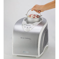 Ariete Gran Gelato Metal Ice Cream Maker 135W Built-in Compressor LCD Silver