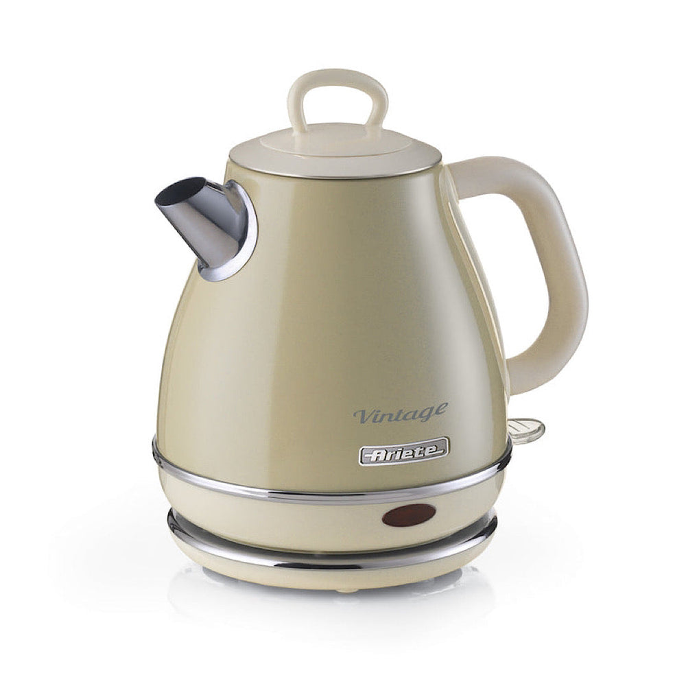 Ariete Vintage Electric Kettle 1L 1630W Compact Retro Stainless Steel