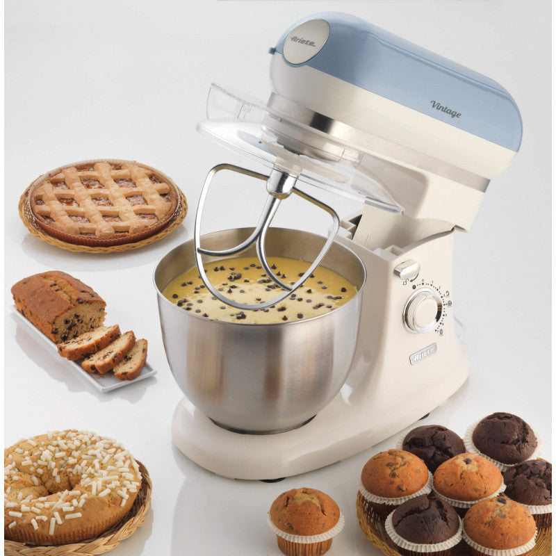 Ariete Vintage Stand Mixer 5.5L 2400W Planetary Kitchen Dough Kneader