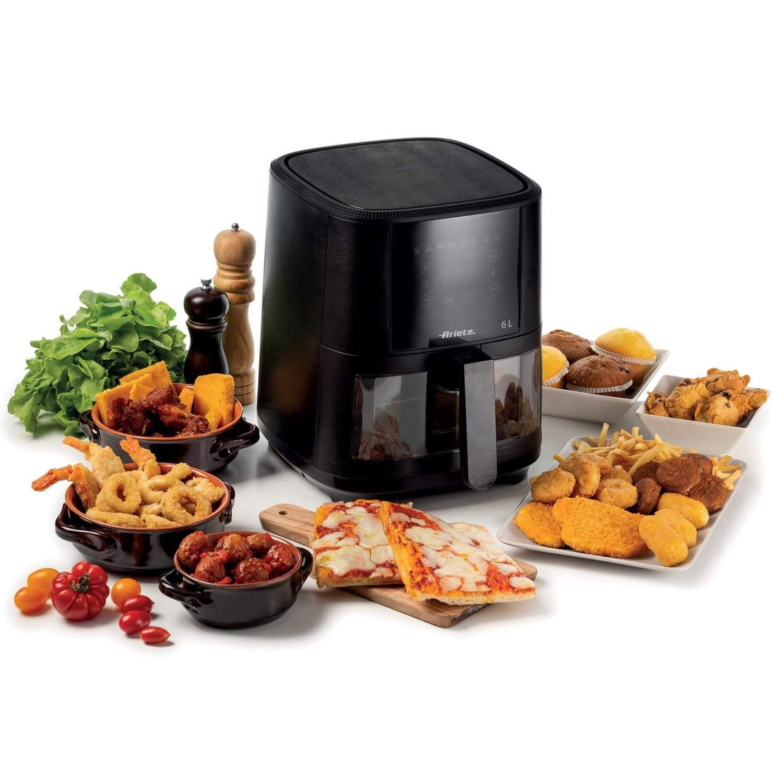 Ariete 6L Digital Air Fryer 1300W Touchscreen Oil Free Healthy Cooker