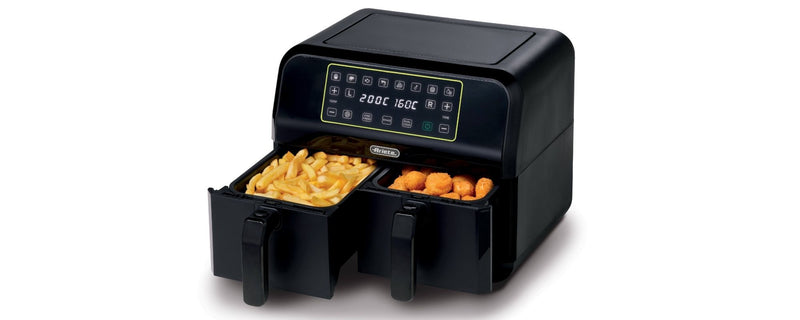 Ariete 8L Dual Basket Air Fryer 1700W Double Zone Healthy Oil Free Fryer