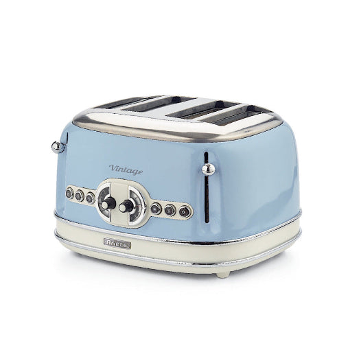 Ariete Vintage 4 Slice Toaster 1630W Dual Independent Controls Retro