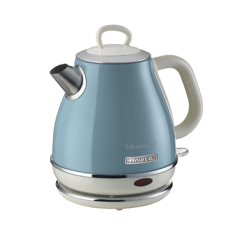 Ariete Vintage Electric Kettle 1L 1630W Compact Retro Stainless Steel