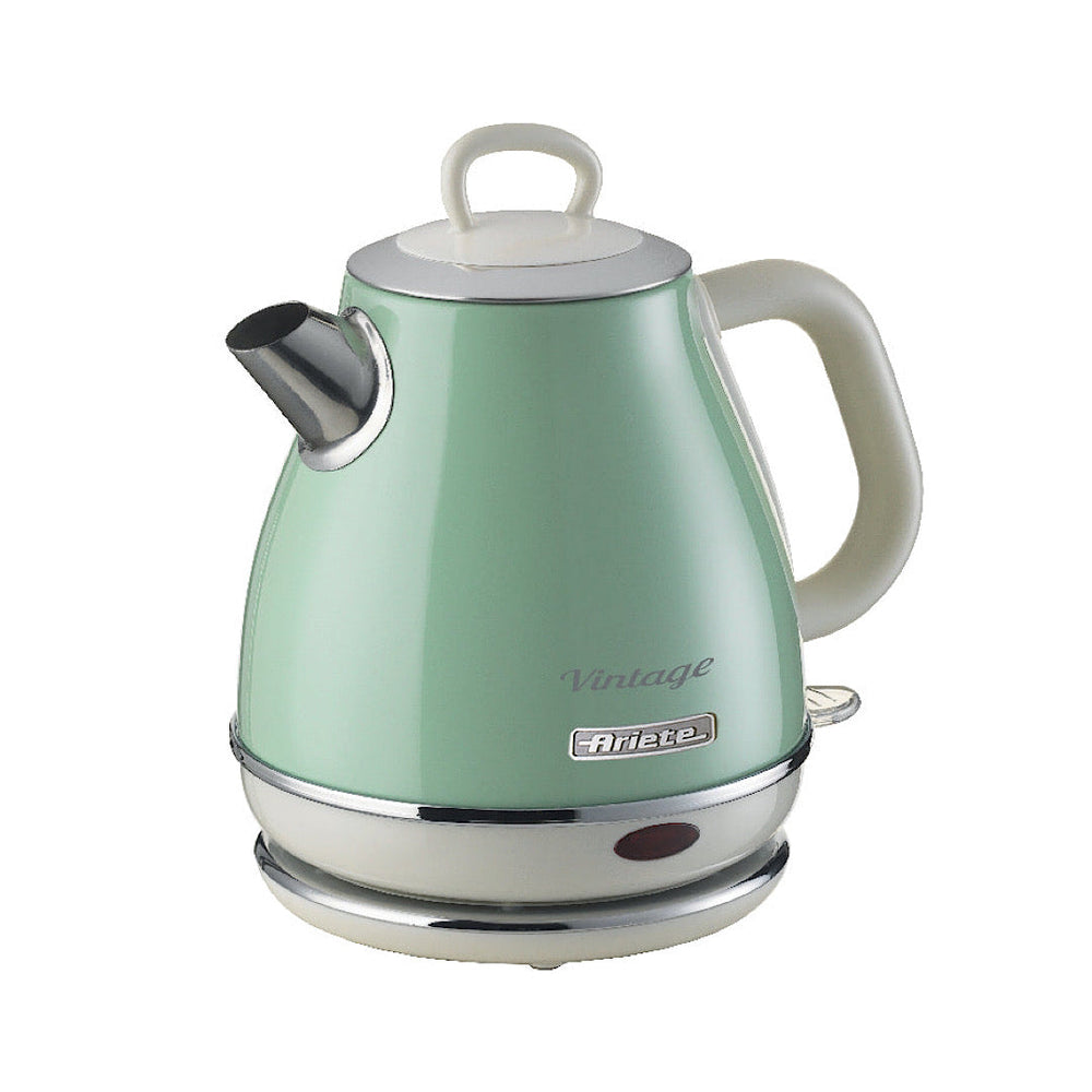 Ariete Vintage Electric Kettle 1L 1630W Compact Retro Stainless Steel