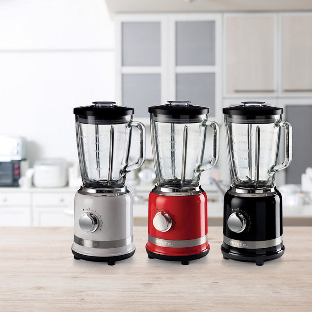 Ariete Moderna Blender 1000W Power Glass Jar Stainless Steel Ice Crush