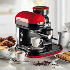 Ariete Moderna Espresso Machine 1000W Built-in Grinder Milk Frother