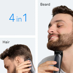 Braun All-In-One Series 3 Aio3500 4-In-1 Trimmer Beard & Hair Clipping Grey