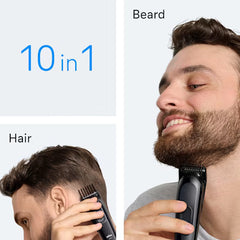 Braun All-In-One Series 3 Aio3560 Trimmer 7 Combs Beard & Hair Clipping Pouch