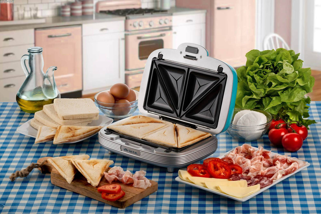 Ariete 1972 Sandwich Maker 3-in-1 Interchangeable Cookie Grill Plates 700W