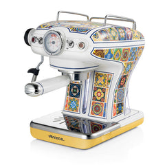 Ariete Positano Espresso Machine 15 Bar 850W Milk Frother Retro 1389/14