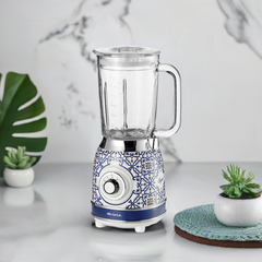 Ariete Capri Blender 1000W 1.5L Glass Jar Ice Crusher 4-Blade Retro